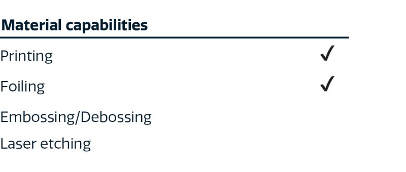 printing: yes, foling: yes