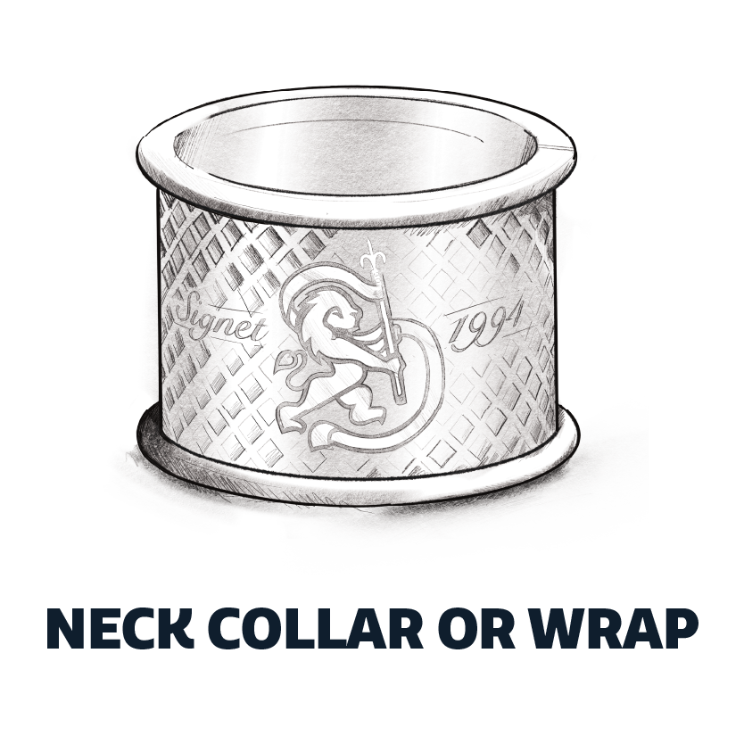 Signet neck collar or wrap