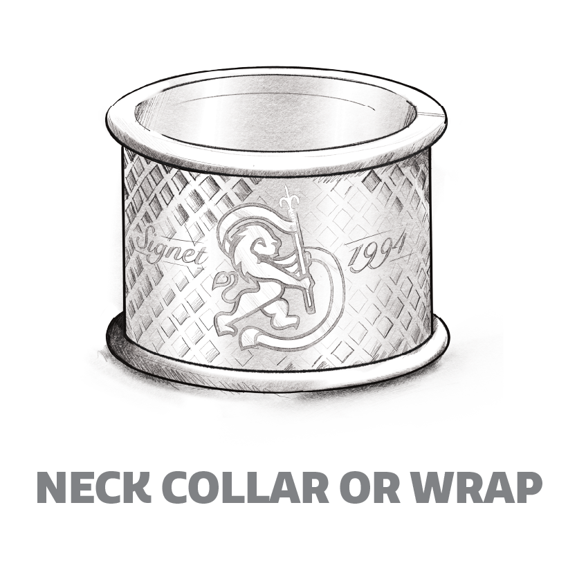 Signet neck collar or wrap